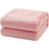 YOOUYIDA Grand Couvre-lit/plaid En Flanelle - Microfibre Douce, Moelleuse Et Chaude Housse De Couette Tapis Design (taille Simple 100 X 200 Cm, Rose Pêche) -Plaid et couverture Soldes 67895960 1