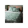 LOVELY CASA Couvre-lit Et Taies D'oreiller (240 X 220 Cm) Vibes Vert -Plaid et couverture Soldes 68299761 1