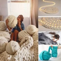 SUPERSELLER Plaid Et Couverture Main Bras Tricot Couverture épaisse Bricolage Gros Fil Itinérant Tricoté Couverture Fil Volumineux Hiver Chaud 9 SUPERSELLER Plaid Et Couverture Main Bras Tricot Couverture épaisse Bricolage Gros Fil Itinérant Tricoté Couverture Fil Volumineux Hiver Chaud -Plaid et couverture Soldes 68762364 3