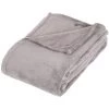 Atmosphera - Plaid Microfibre Gris 130x180 Cm - Gris -Plaid et couverture Soldes 8999960 1