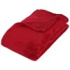 Atmosphera - Plaid Microfibre Rouge 130x180 Cm - Rouge -Plaid et couverture Soldes 8999963 1