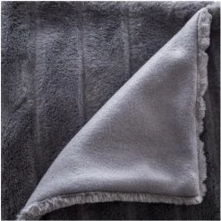 Atmosphera - Plaid Fourrure Gris Foncé 120 X 160 Cm - Gris Foncé 7 Atmosphera - Plaid Fourrure Gris Foncé 120 X 160 Cm - Gris Foncé -Plaid et couverture Soldes 9000657 3