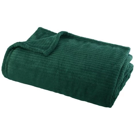 Atmosphera - Plaid Flanelle Andrew Emeraude 125 X 150 Cm - Vert 3 Atmosphera - Plaid Flanelle Andrew Emeraude 125 X 150 Cm - Vert