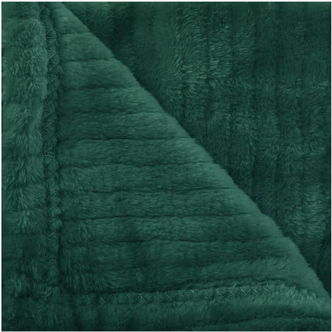 Atmosphera - Plaid Flanelle Andrew Emeraude 125 X 150 Cm - Vert 5 Atmosphera - Plaid Flanelle Andrew Emeraude 125 X 150 Cm - Vert – Image 3